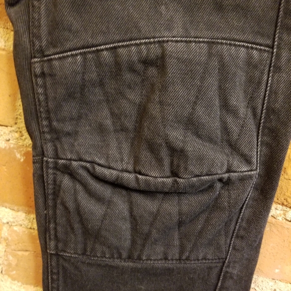ISABEL MARANT POUR H&M BLACK MOTO JEANS ZIPPERS PUNK ROCKER BIKER FALL WINTER 34 - Picture 5 of 9